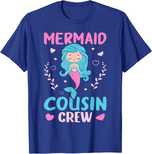 Mermaid Cousin Crew T-Shirt - T-Shirt | Royal