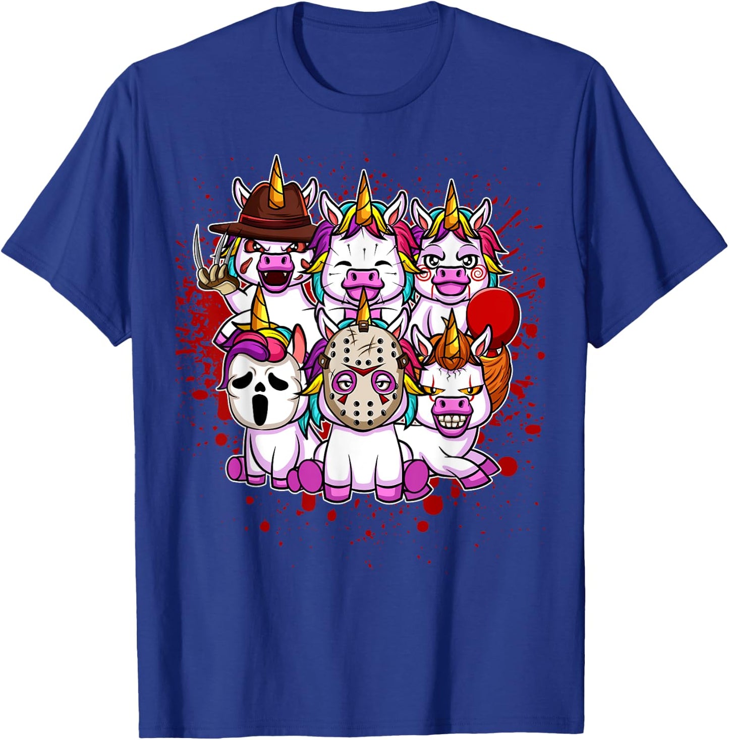 My Little Horror Crew - Halloween Unicorns T-Shirt - T-Shirt | Royal