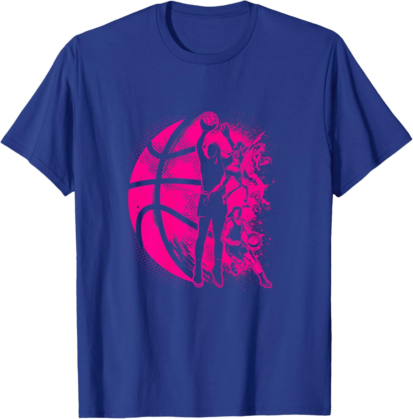 Basketball Girl Women Kids Female Basketball Team T-Shirt - T-Shirt | Royal