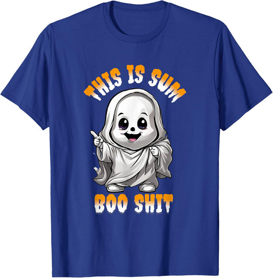 Funny Ghost This is Some Boo Sheet Halloween T-Shirt - T-Shirt | Royal