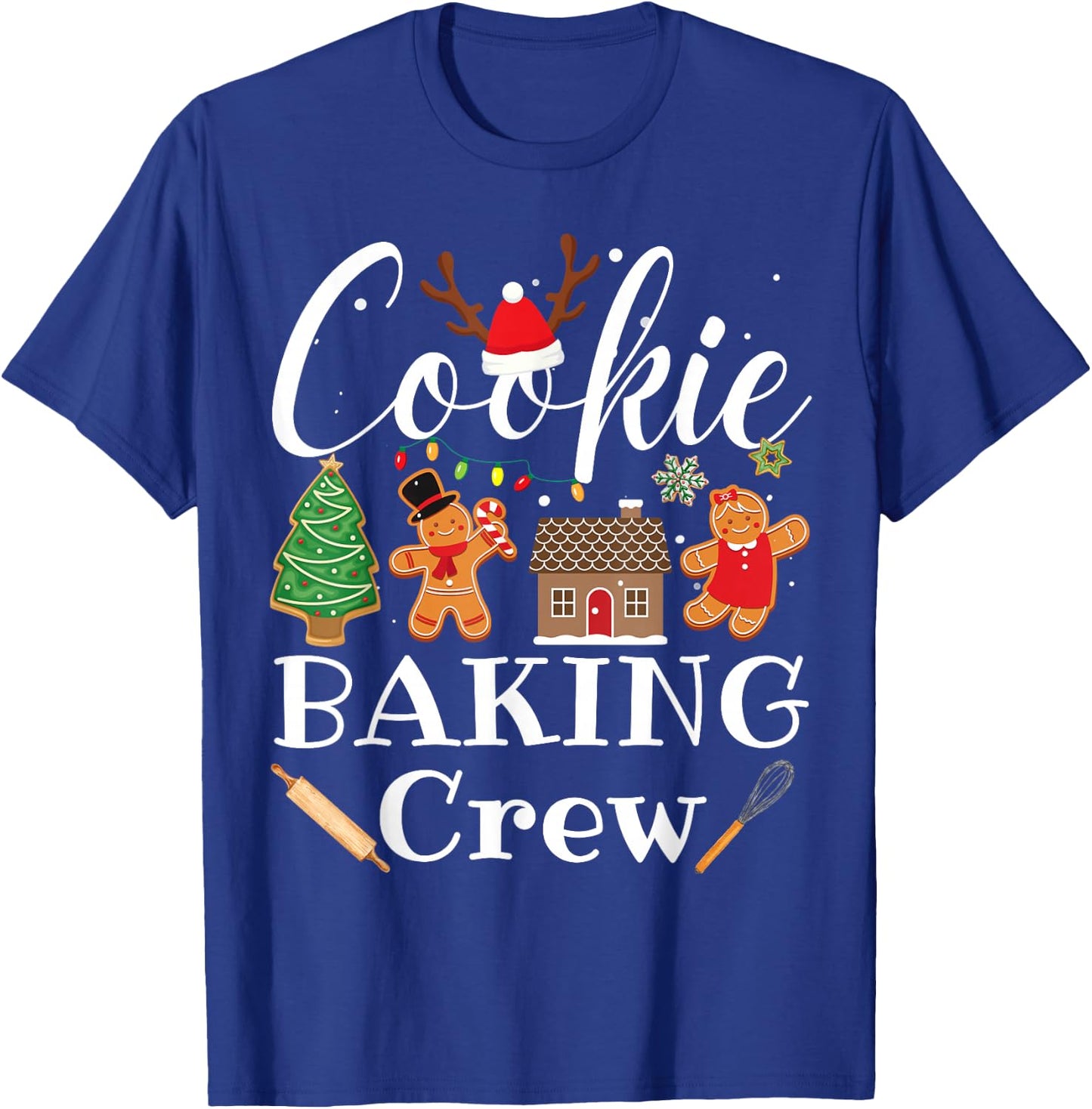 Christmas Cookie Baking Crew Family Baking Team Funny Cookie T-Shirt - T-Shirt | Royal