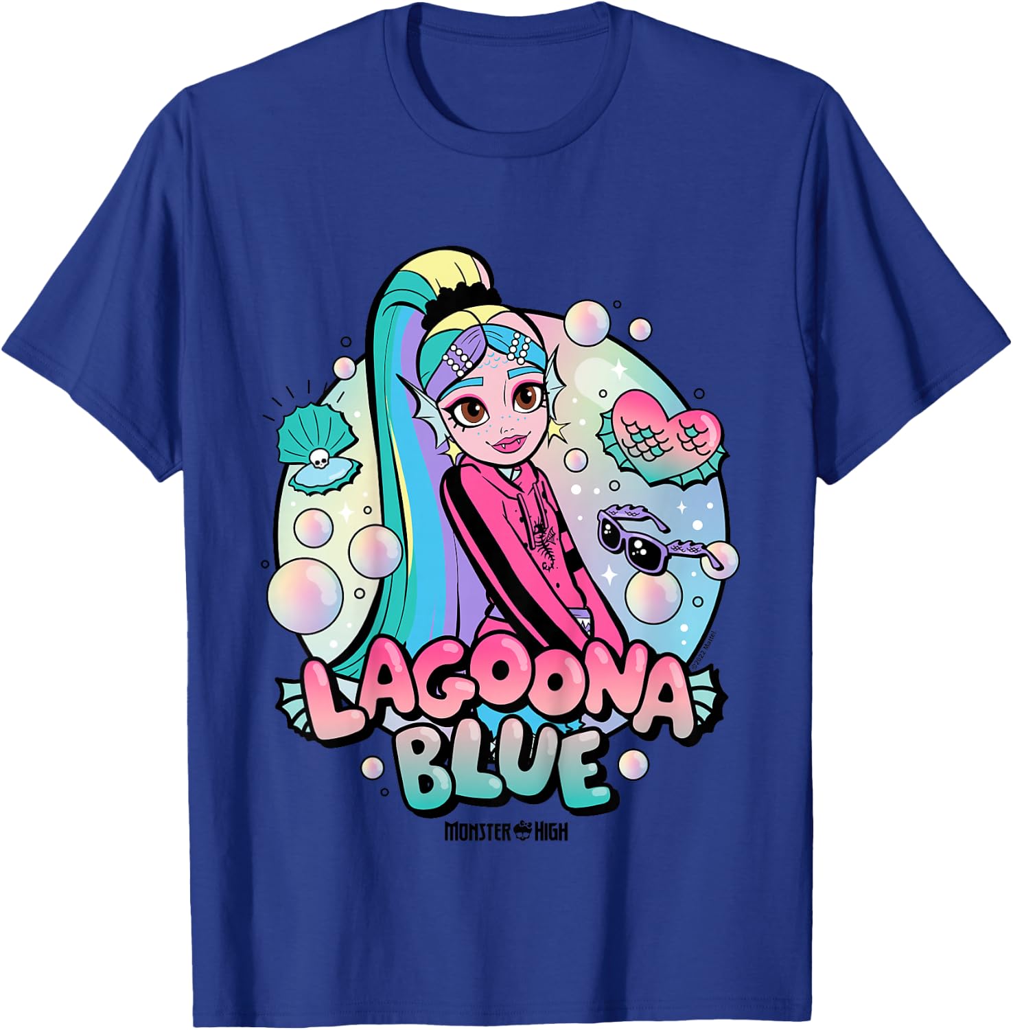 Kids Monster High - Lagoona Blue Bubbles T-Shirt - T-Shirt | Royal
