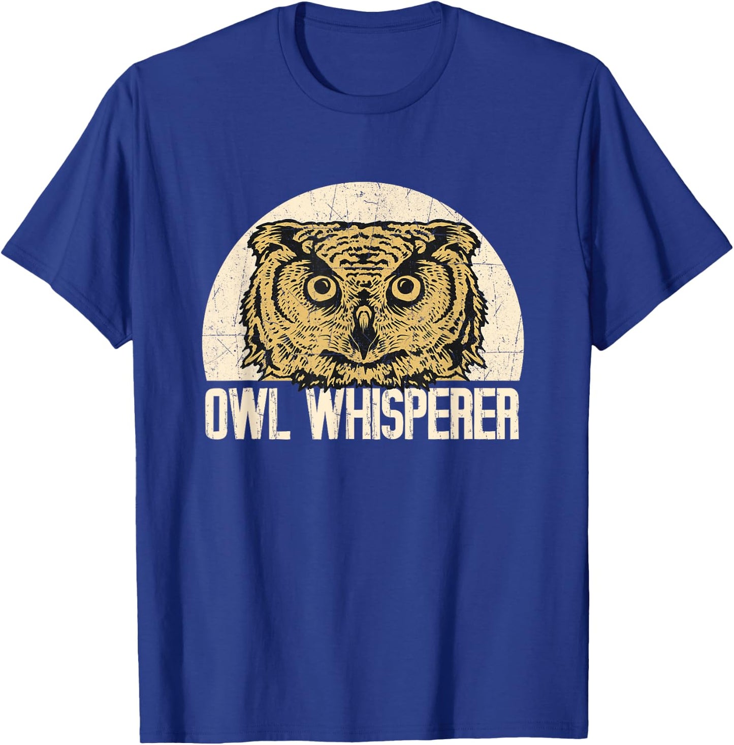 Owl Whisperer - Owlet Animal Lover Bird Hunter Ornithologist T-Shirt - T-Shirt | Royal