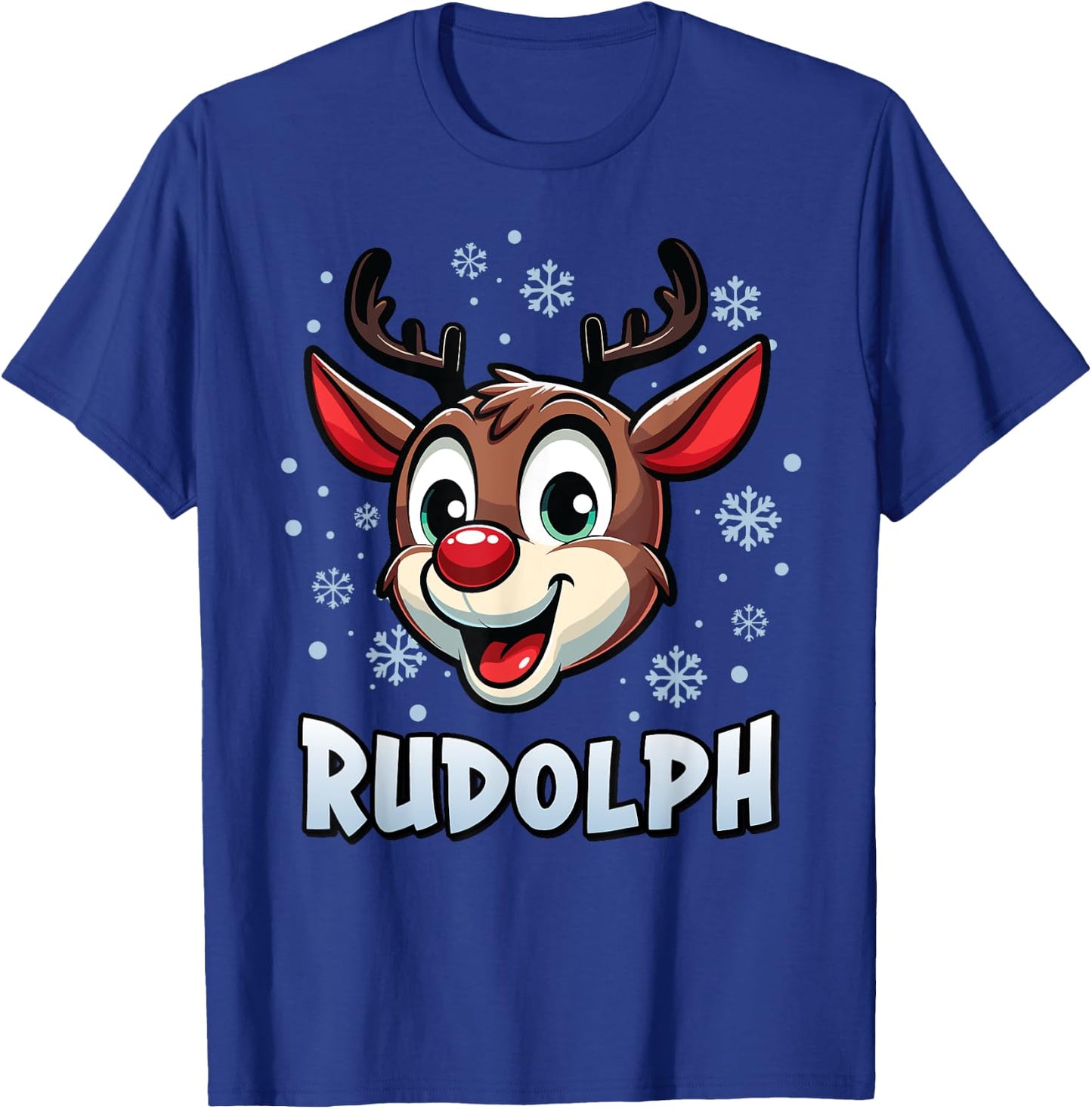 Santa’s Reindeer Rudolph Xmas Group Costume T-Shirt - T-Shirt | Royal