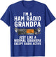 Funny Ham Radio Art For Grandpa Ham Operator Amateur Radio T-Shirt - T-Shirt | Royal