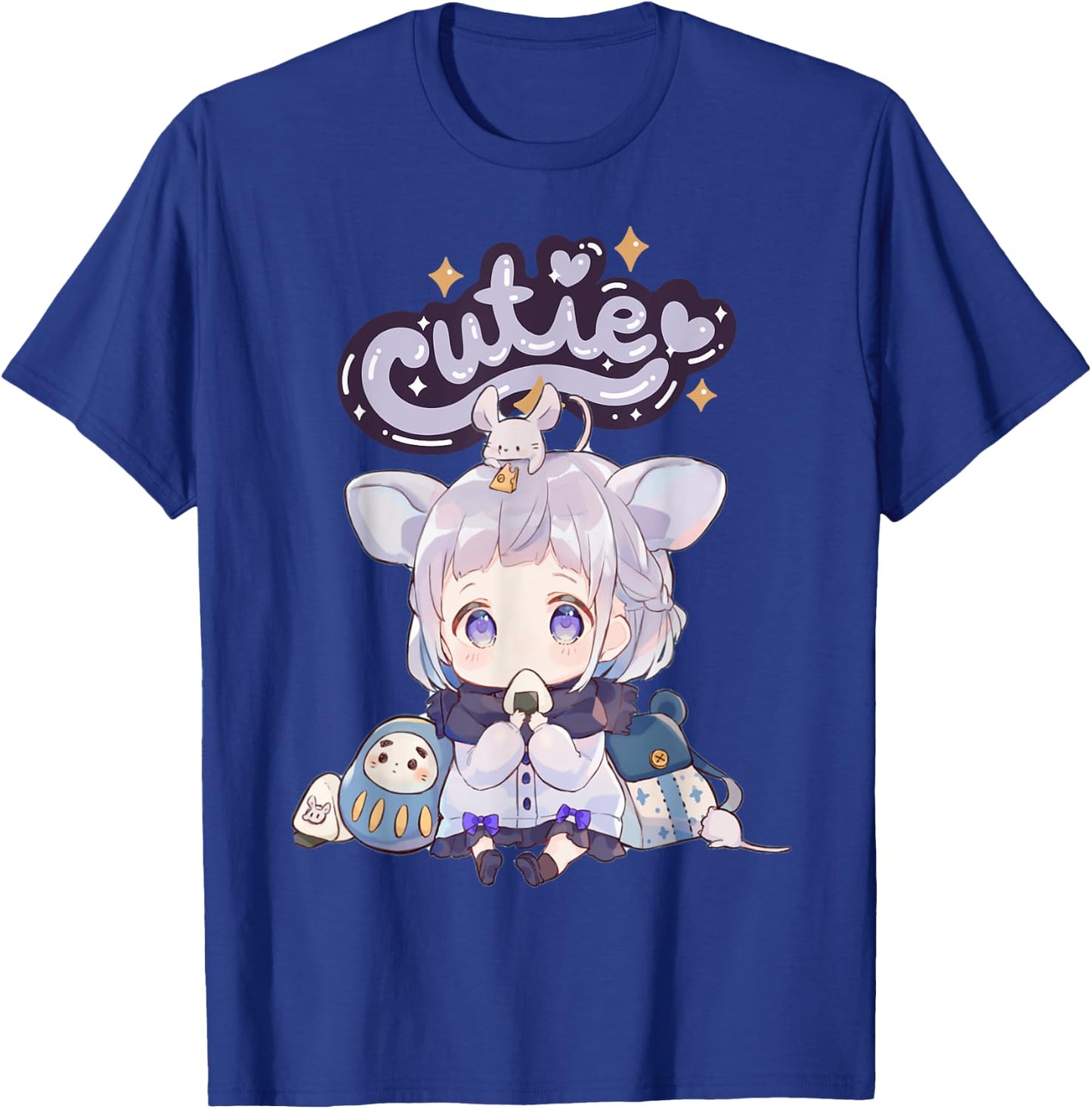 Anime Cutie Onigiri Girl Cute Kawaii UwU T-Shirt - T-Shirt | Royal