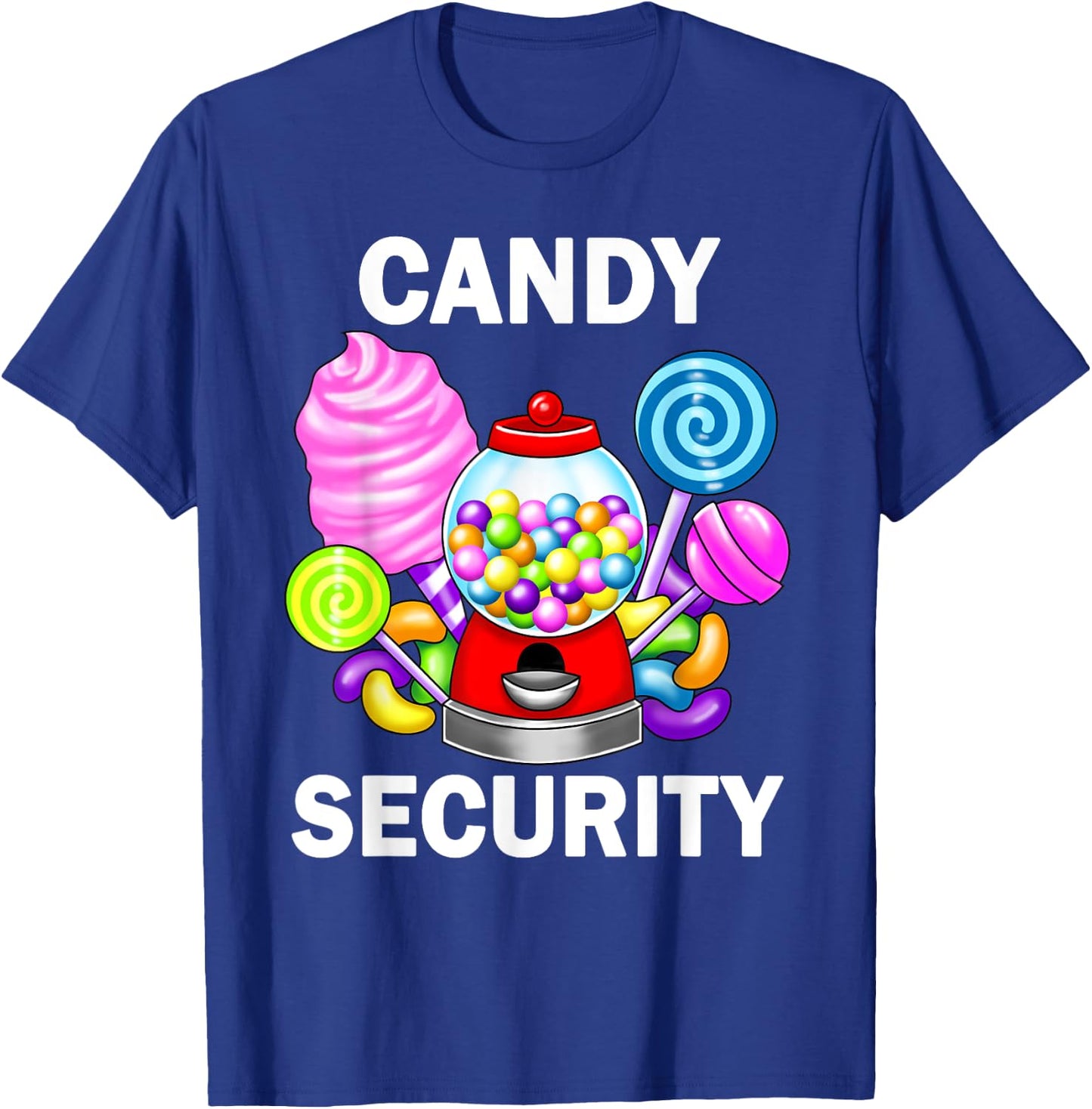Candy Security Gumball Machine Lollipop Sweets Lover T-Shirt - T-Shirt | Royal