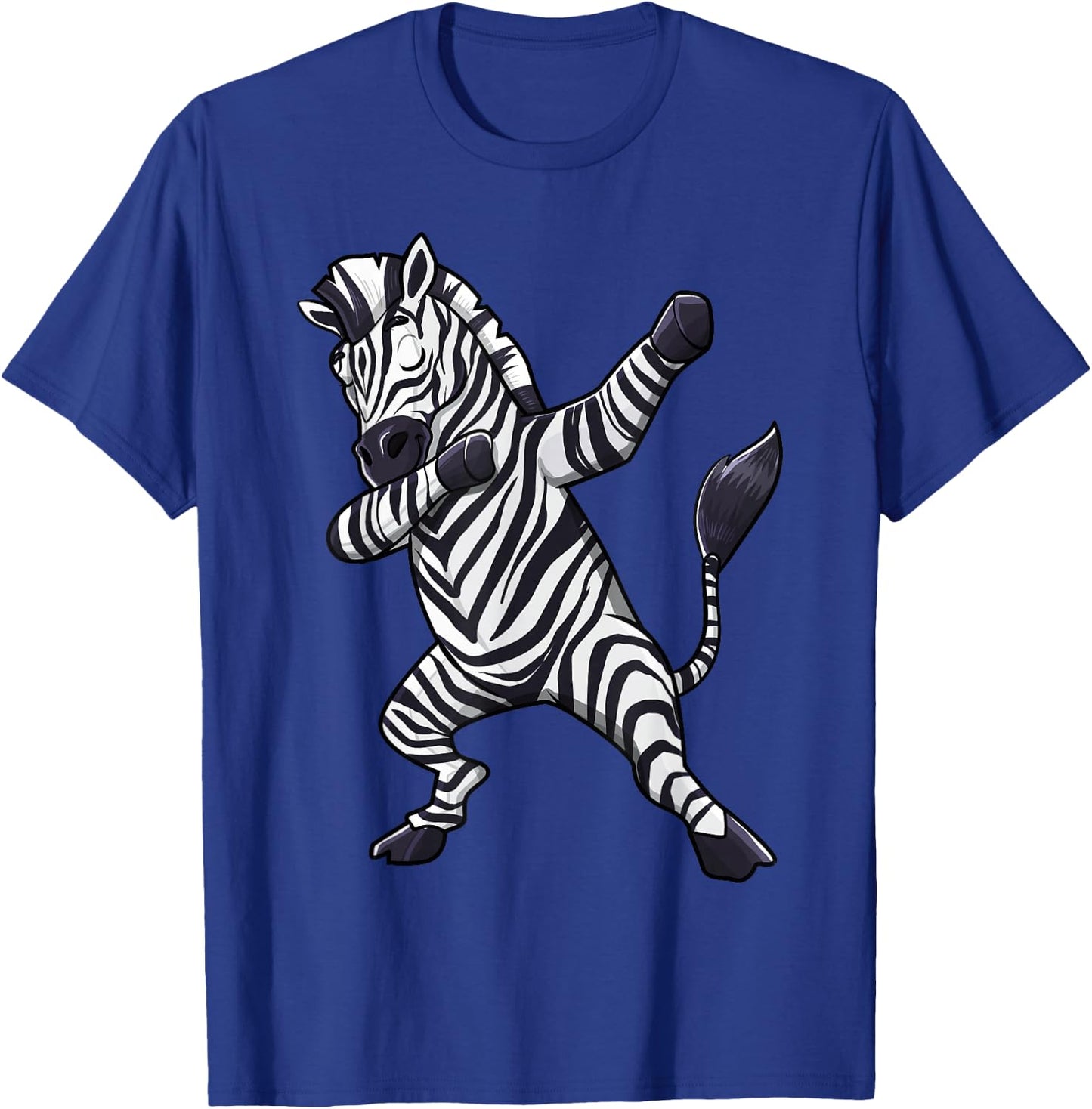 Dabbing Zebra African Zookeeper Animal Lover Men Women Kids T-Shirt - T-Shirt | Royal