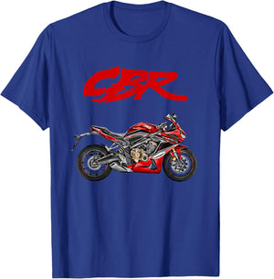 CBR Motorcycle, Motorcycle, Road Racing, Biker, Sports Bike, CBR T-Shirt - T-Shirt | Royal