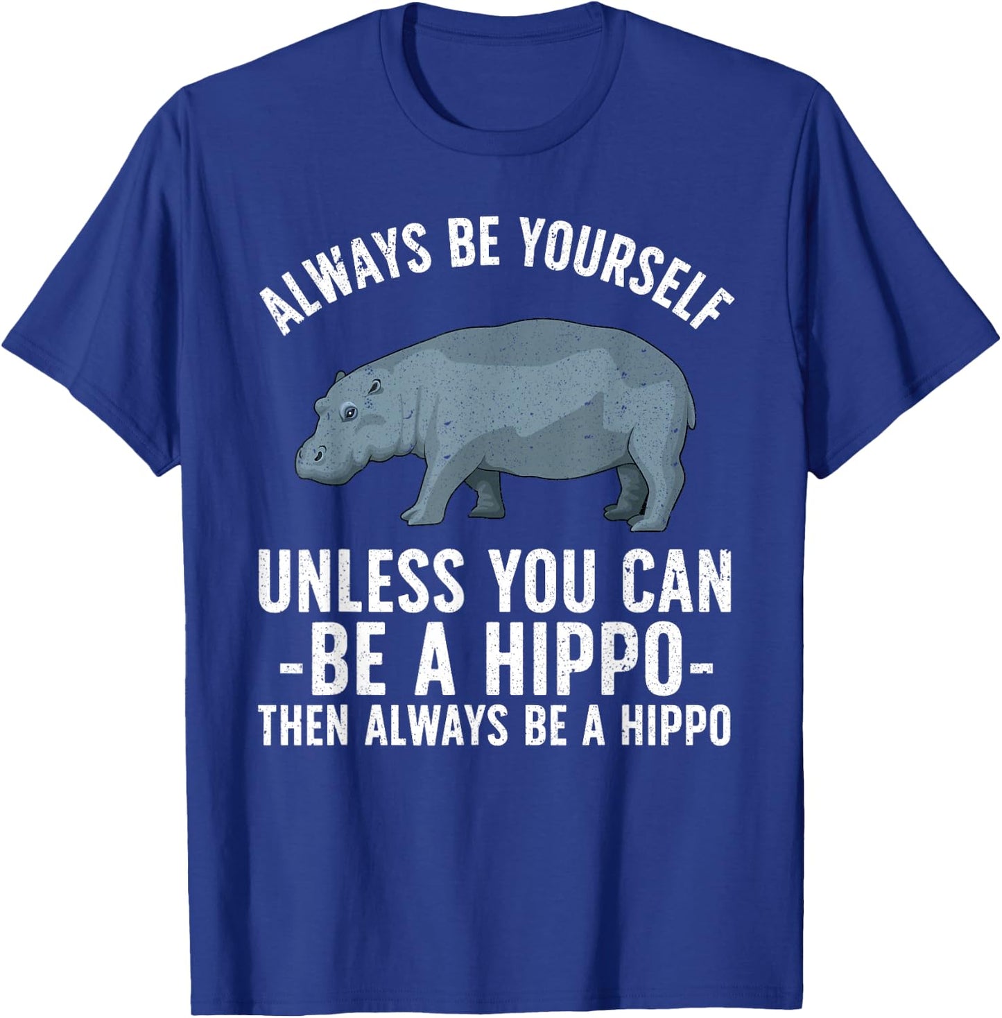 Funny Hippo Design Women Toddlers Hippopotamus Lover T-Shirt - T-Shirt | Royal