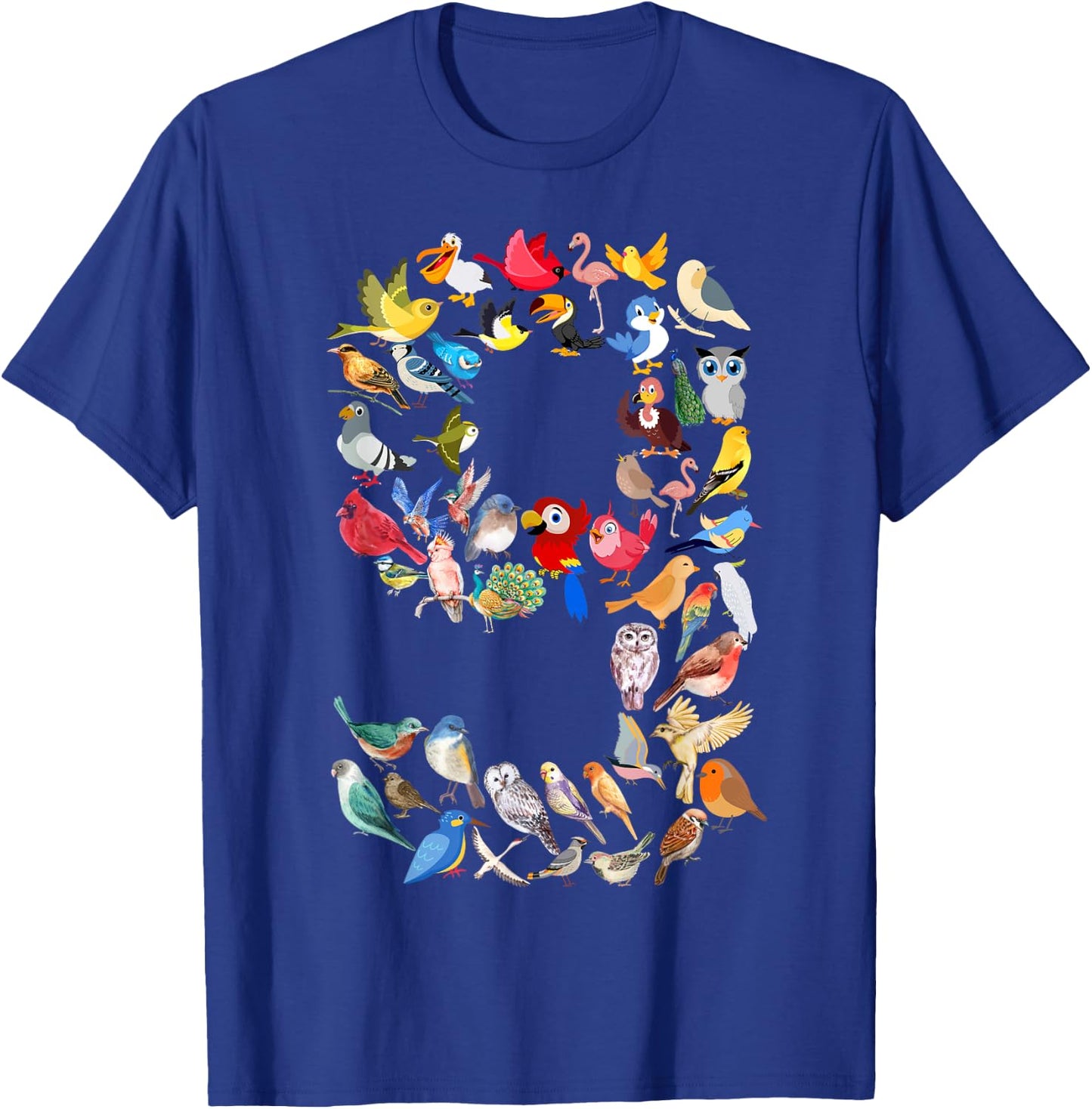 Kids 9th Birthday Birds Themed 9 Year Old Boys Bird Lover T-Shirt - T-Shirt | Royal