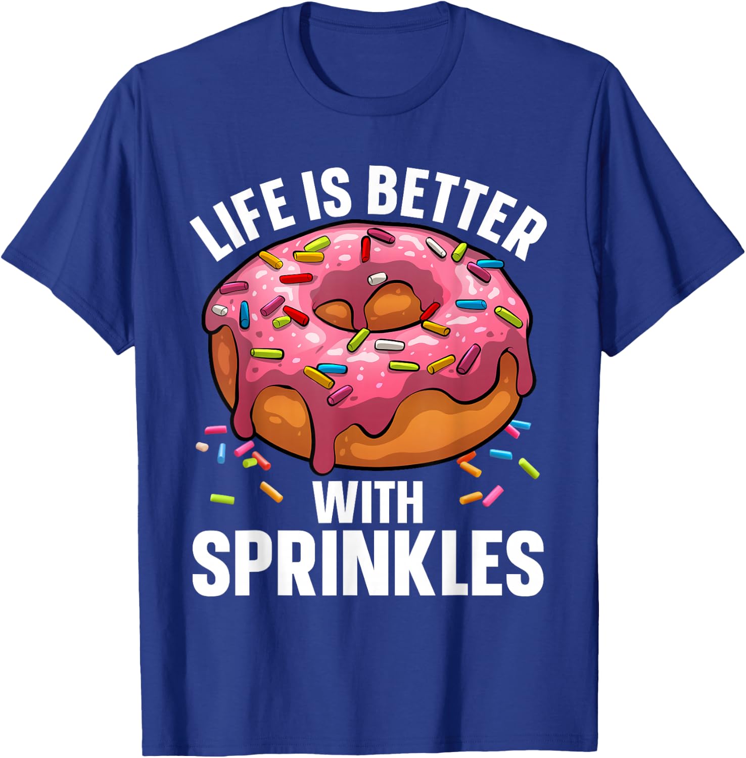 Cool Donut Design Women Kids Doughnut Donut Lover T-Shirt - T-Shirt | Royal