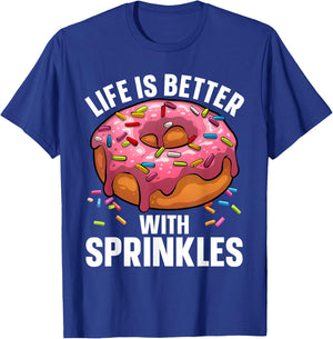 Cool Donut Design Women Kids Doughnut Donut Lover T-Shirt - T-Shirt | Royal