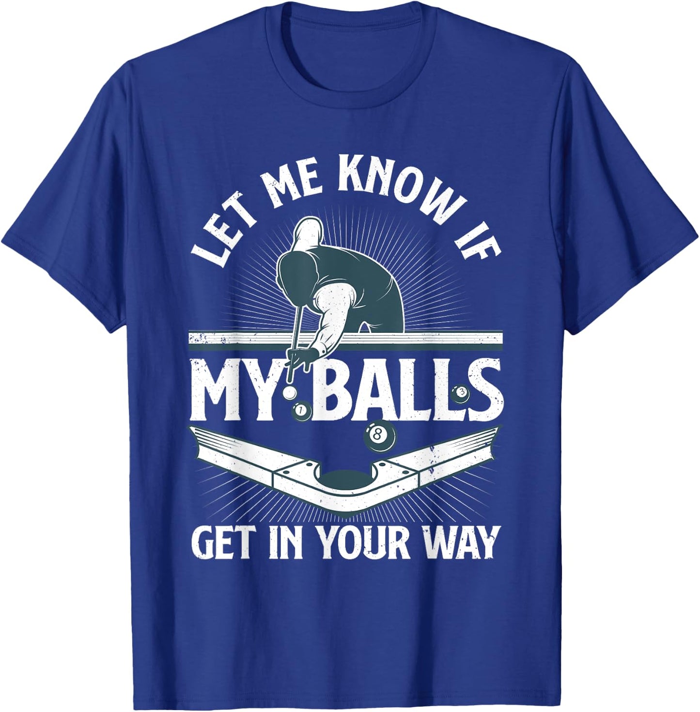 Funny Billiards Design Women Billiard Pool Player T-Shirt - T-Shirt | Royal