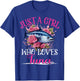 Just A Girl Who Loves Tuna Fish Girls T-Shirt - T-Shirt | Royal