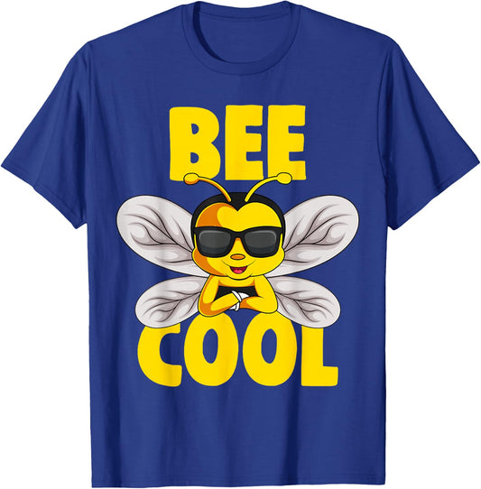 Bee Cool Kids Boys Girls Bee T-Shirt - T-Shirt | Royal
