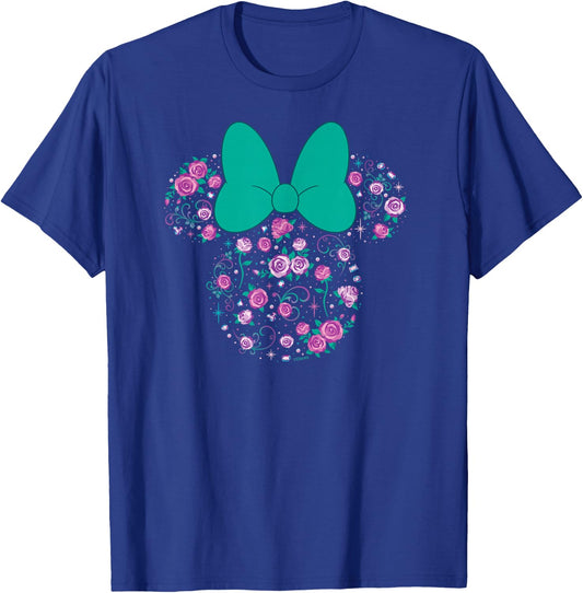 Disney Minnie Mouse June Birth Month Birthstone & Flowers T-Shirt - T-Shirt | Royal