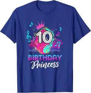 Musical Theme 10th Birthday Shirt Girls Princess Born 2013 T-Shirt - T-Shirt | Royal