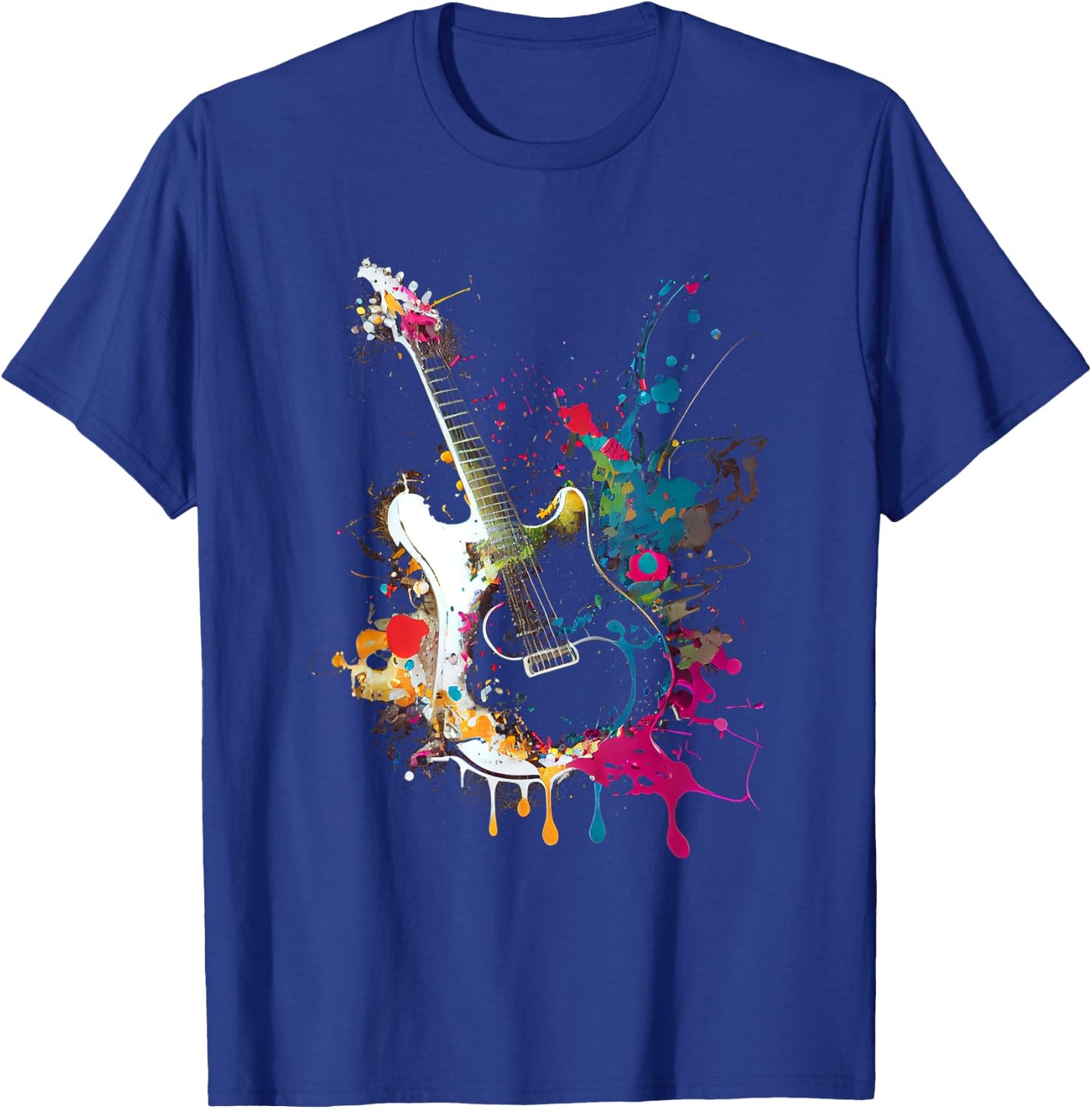 Guitars guitarists gift T-Shirt - T-Shirt | Royal