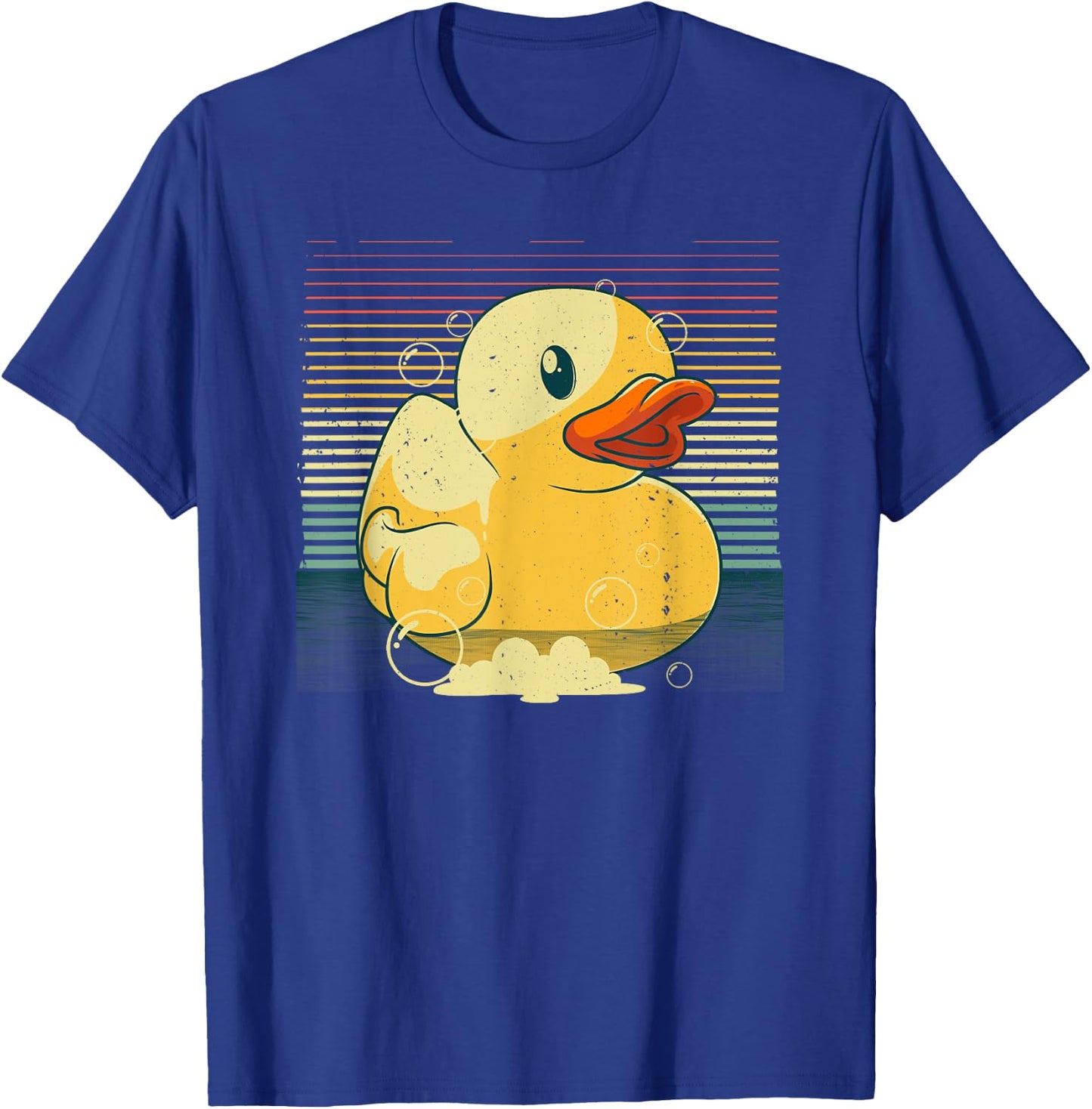 Vintage Rubber Duck Art For Kid Men Women Rubber Ducky Lover T-Shirt - T-Shirt | Royal