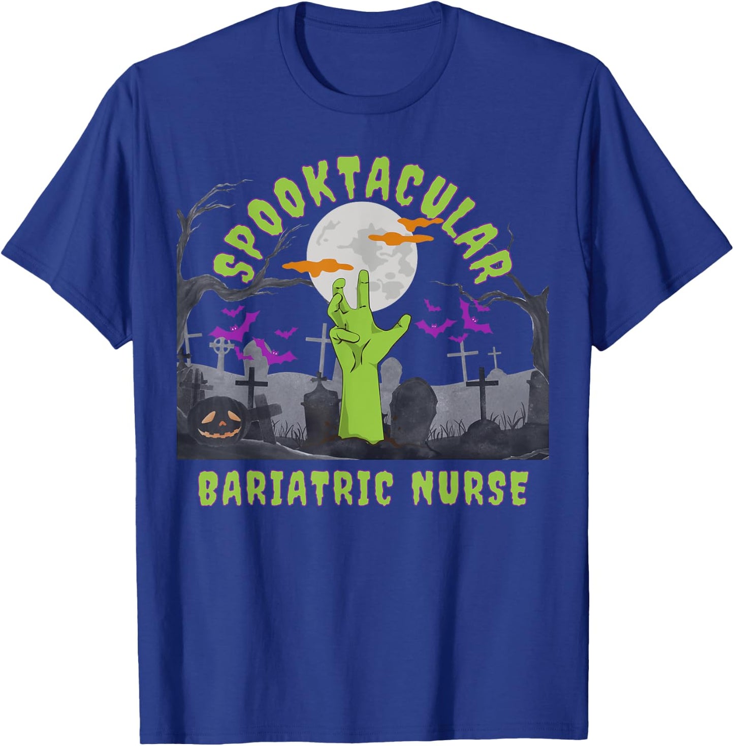 Spooktacular Nurses Love Halloween Fall Nurse Professional T-Shirt - T-Shirt | Royal