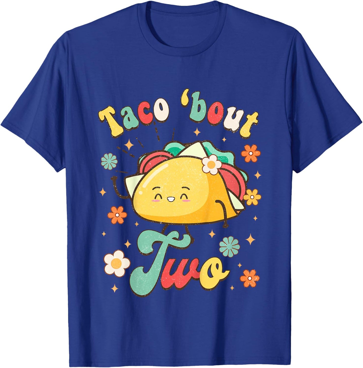 Taco 'Bout Two Mexican Baby Second Birthday 2nd Bday Fiesta T-Shirt - T-Shirt | Royal