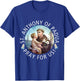 St Anthony of Padua Holding Jesus Catholic Saint St Anthony T-Shirt - T-Shirt | Royal