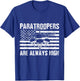 Paratrooper American Flag US Army Soldier Veterans Day T-Shirt - T-Shirt | Royal