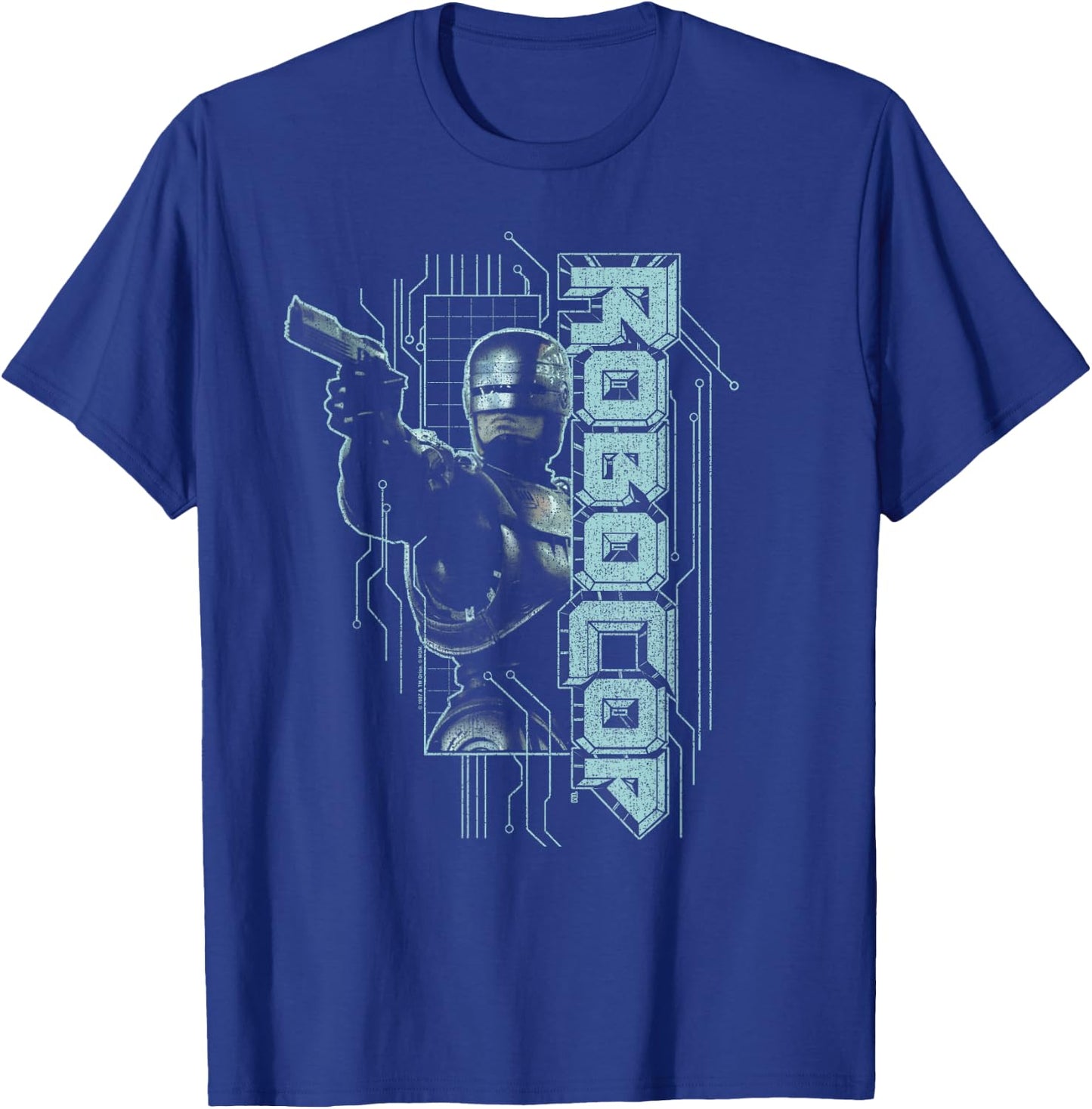Robocop Murphy Split T-Shirt - T-Shirt | Royal