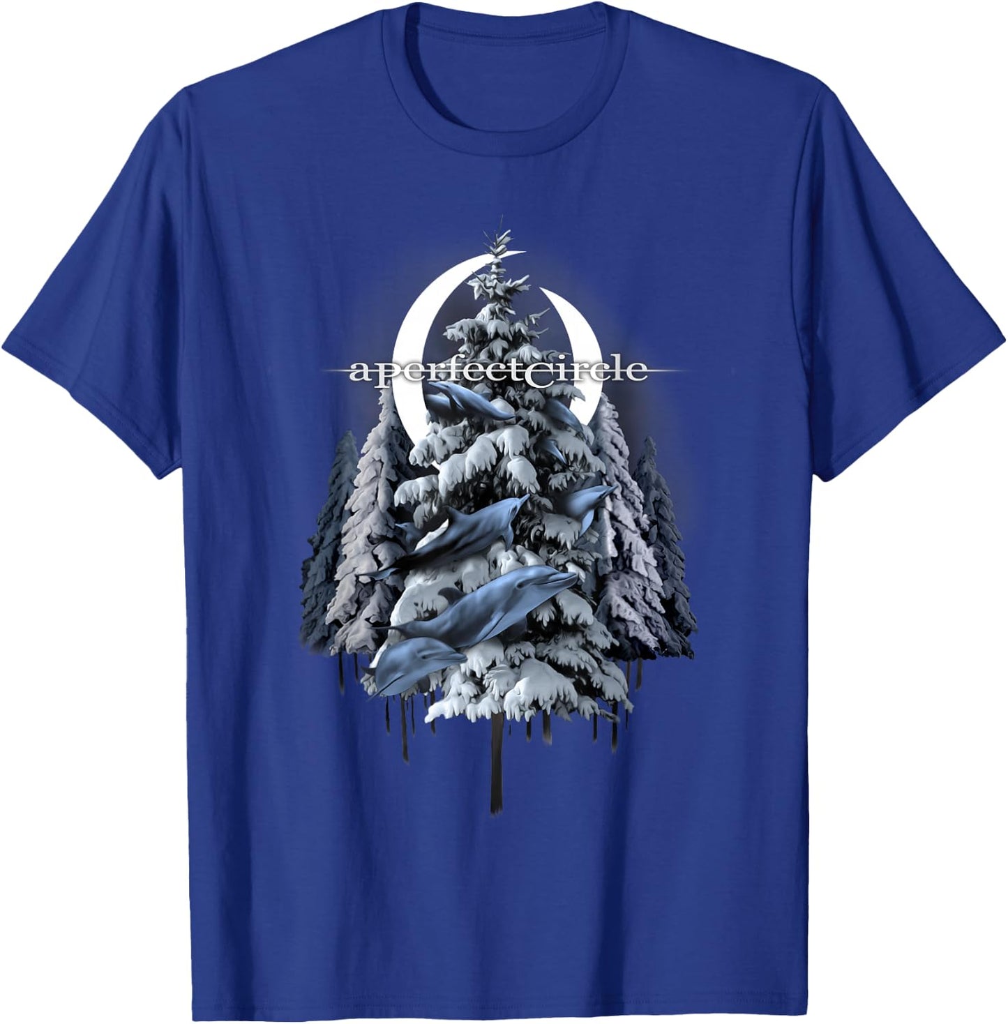A Perfect Circle Frosty Dolphins T-Shirt - T-Shirt | Royal