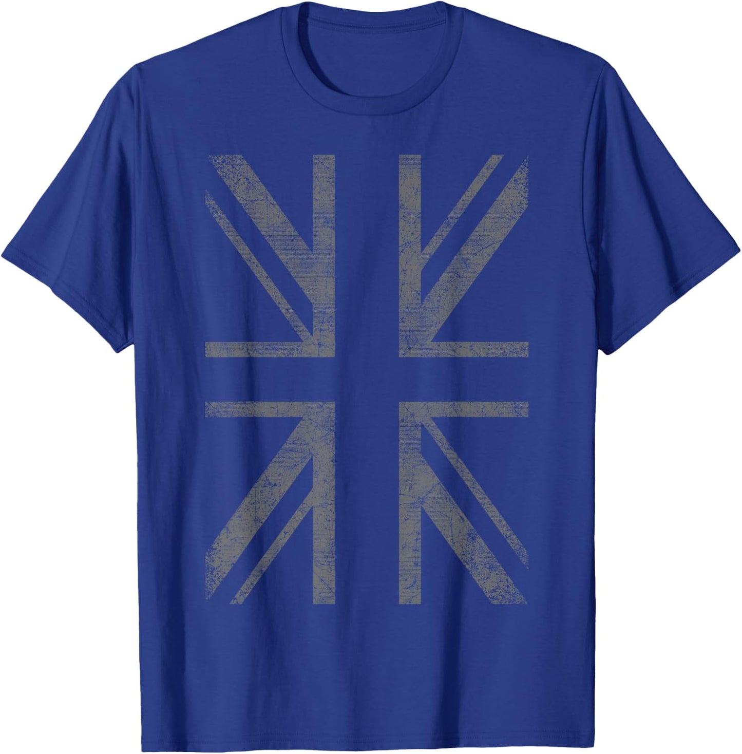 Retro Black Union Jack Vintage British Flag Great Britain UK T-Shirt - T-Shirt | Royal