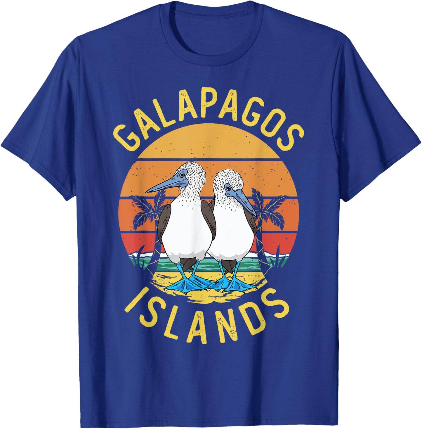 Seabirds Blue-footed Booby Bird Galapagos Island T-Shirt - T-Shirt | Royal