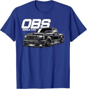 OBS Single Cab Truck Old Body Style Retro Vintage Truck T-Shirt - T-Shirt | Royal