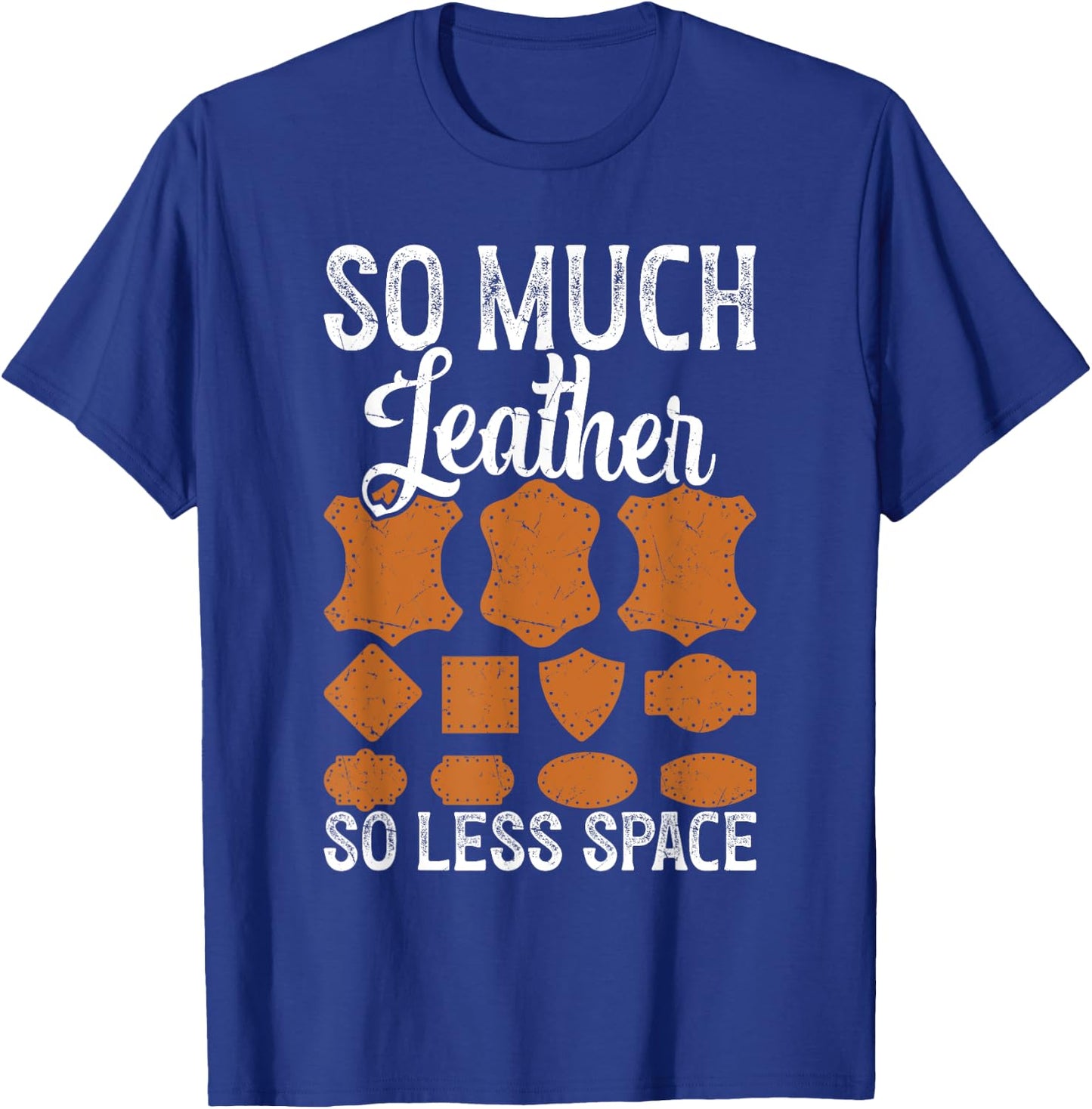 Leathercraft Crafting Supplies Leather Pattern Leatherworker T-Shirt - T-Shirt | Royal