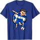 Dabbing Soccer Boy El Salvador Football Lovers Jersey Flag T-Shirt - T-Shirt | Royal