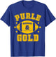 On Gameday Football We Wear Purple And Gold School Spirit T-Shirt - T-Shirt | Royal