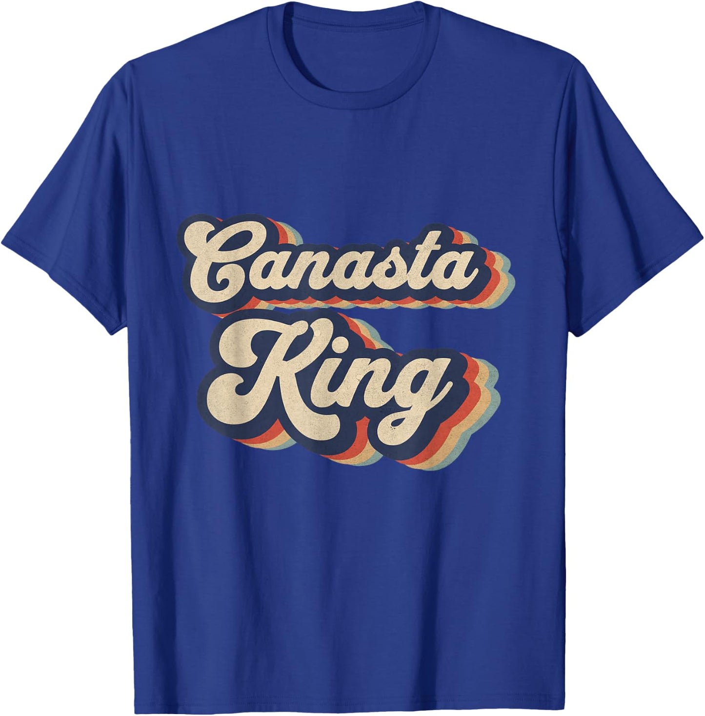 Canasta King Vintage Designs Funny Canasta Card Game T-Shirt - T-Shirt | Royal