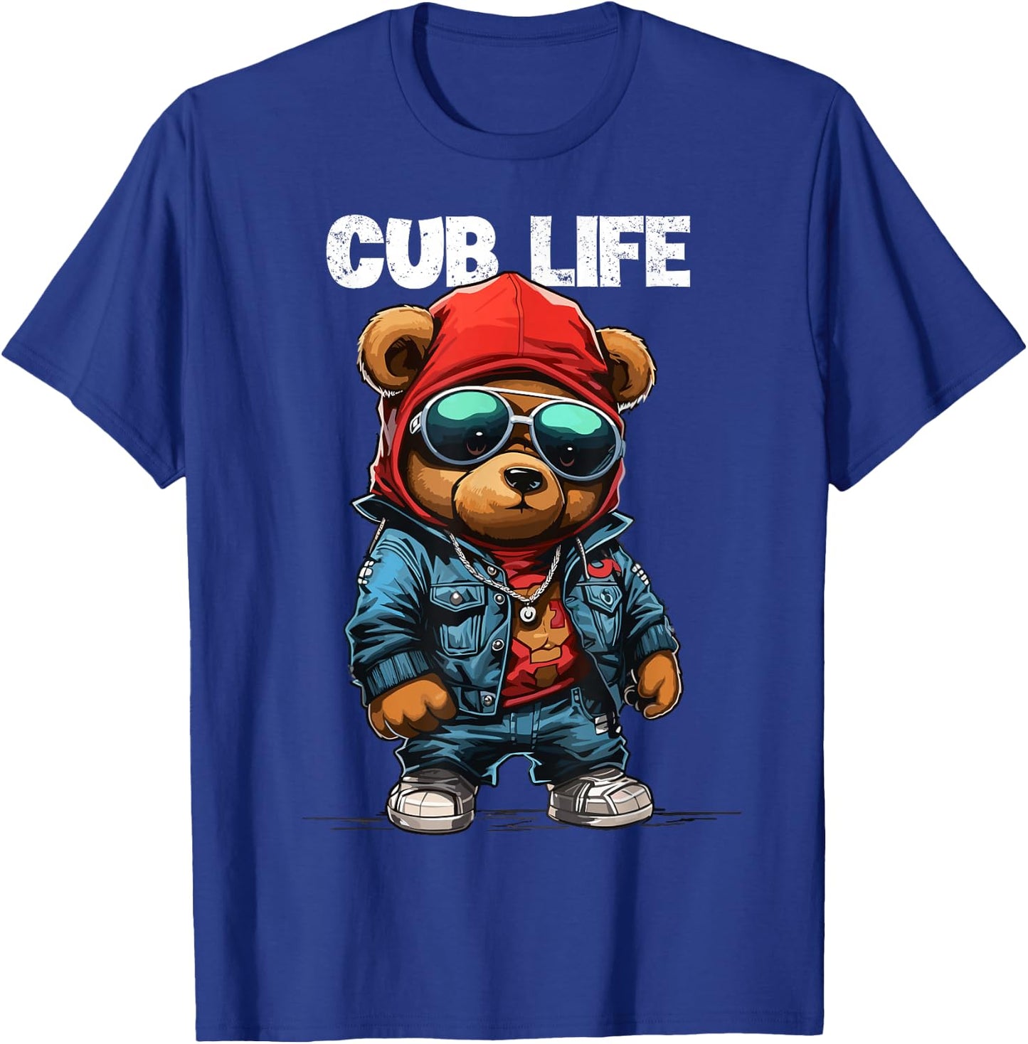 Cub Bear Life Funny Teddy Bear Stuff Women Thug T-Shirt - T-Shirt | Royal