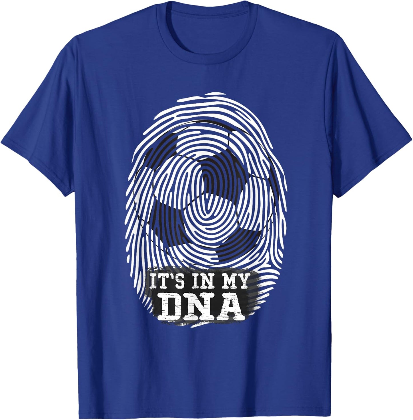 Soccer It's in my DNA Fingerprint T-Shirt - T-Shirt | Royal