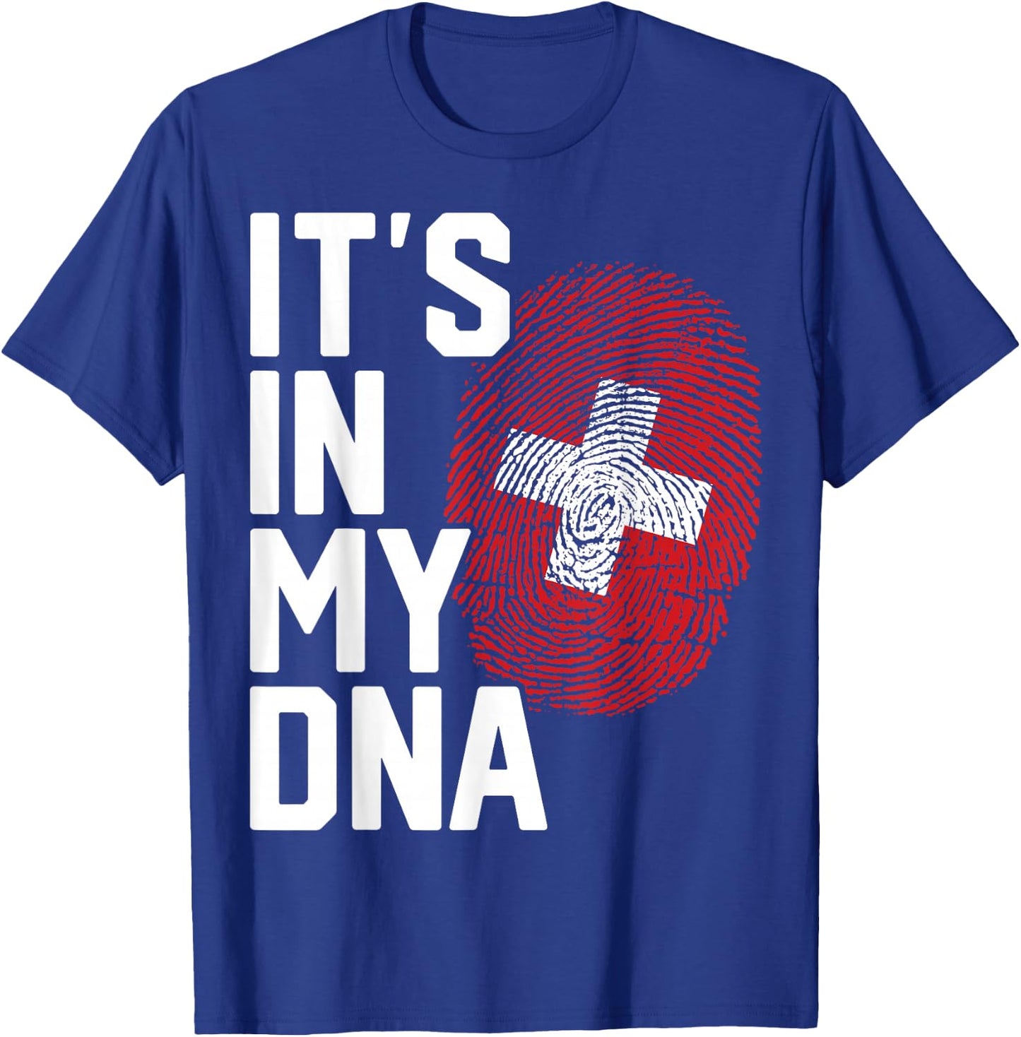Switzerland Swiss Flag Heritage T-Shirt - T-Shirt | Royal