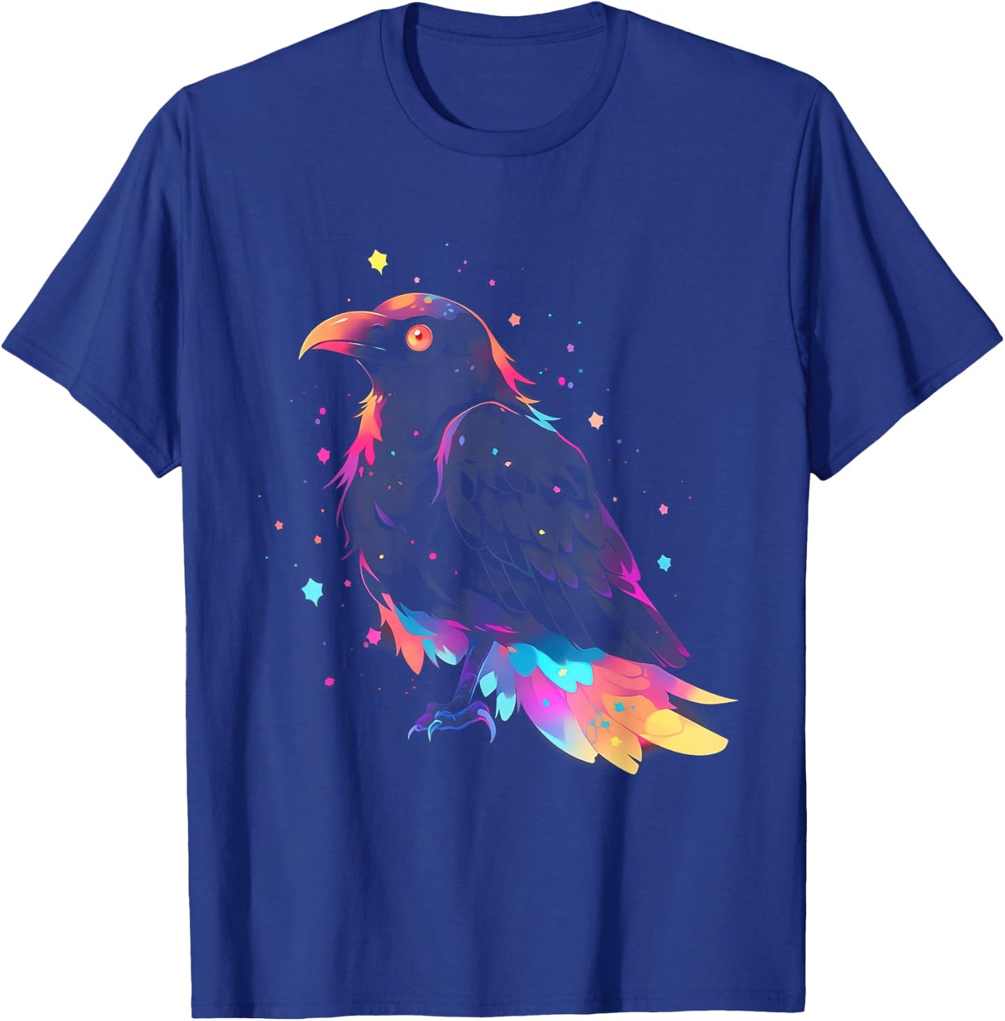 Kawaii Crow Raven | Pastel Goth Aesthetic Gothic Anime T-Shirt - T-Shirt | Royal