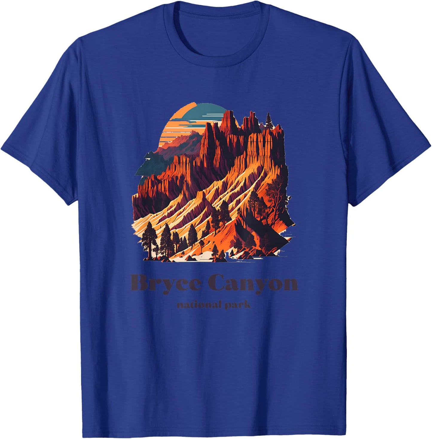 Bryce Canyon National Park Utah Cool Vintage Style T-Shirt - T-Shirt | Royal