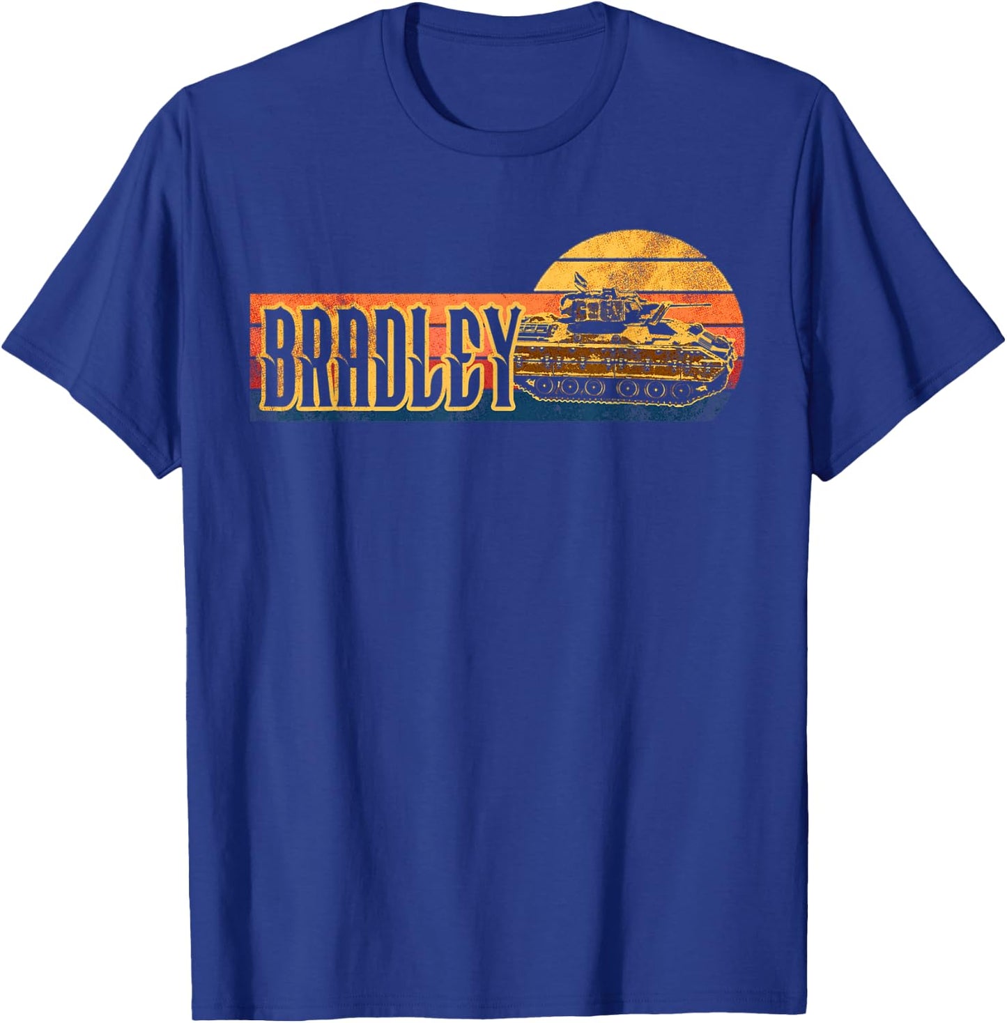 Bradley Fighting Vehicle USA America American Military T-Shirt - T-Shirt | Royal