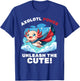 Funny axolotl superhero kids boys girls T-Shirt - T-Shirt | Royal