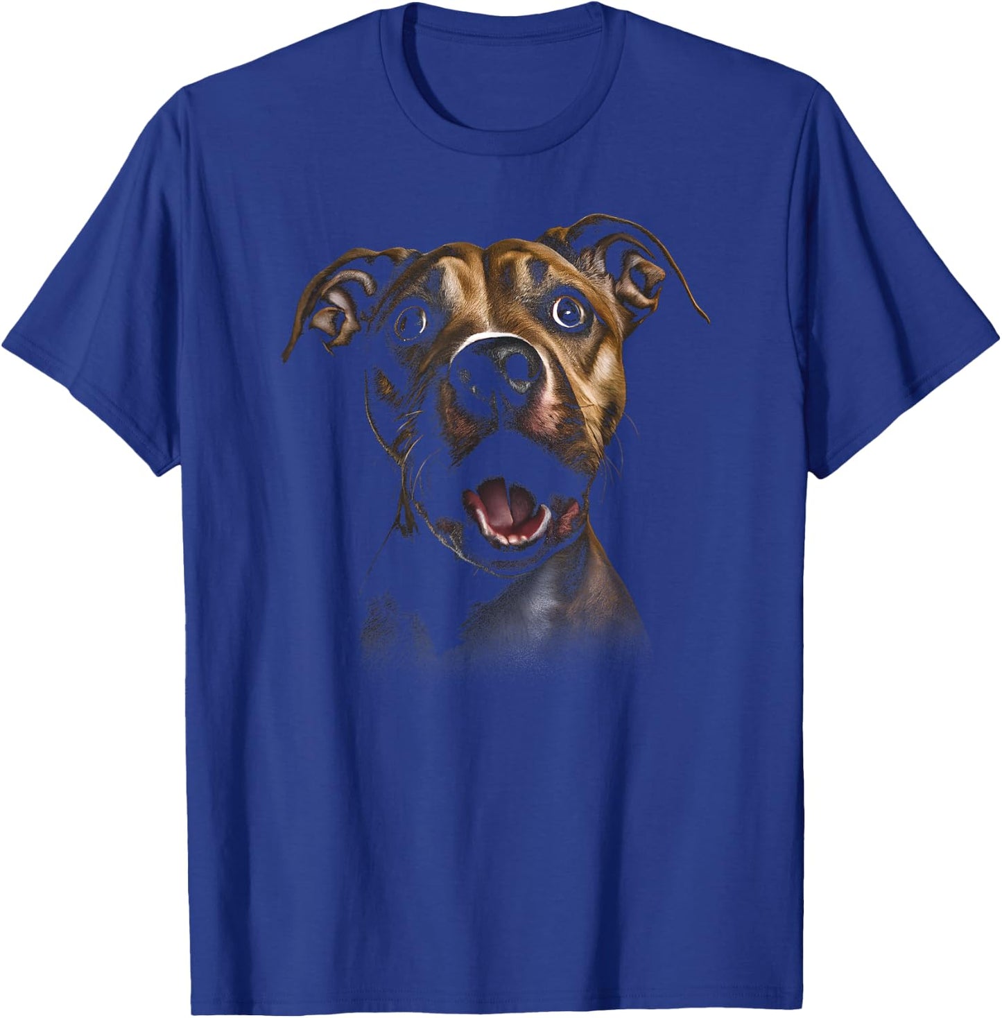 Art Colorful American Staffordshire Terrier T-Shirt - T-Shirt | Royal