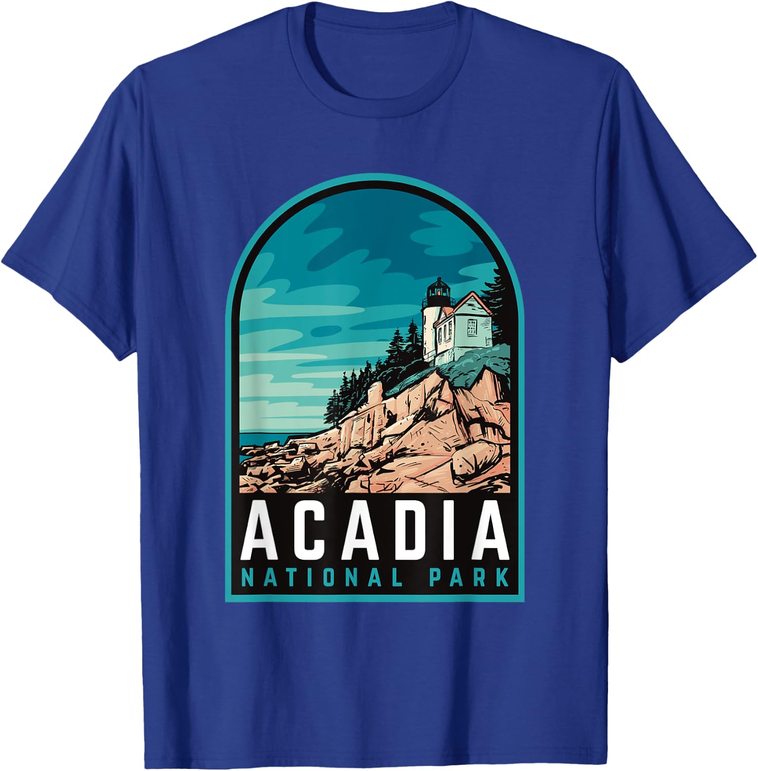 Acadia National Park Maine Bar Harbor T-Shirt - T-Shirt | Royal