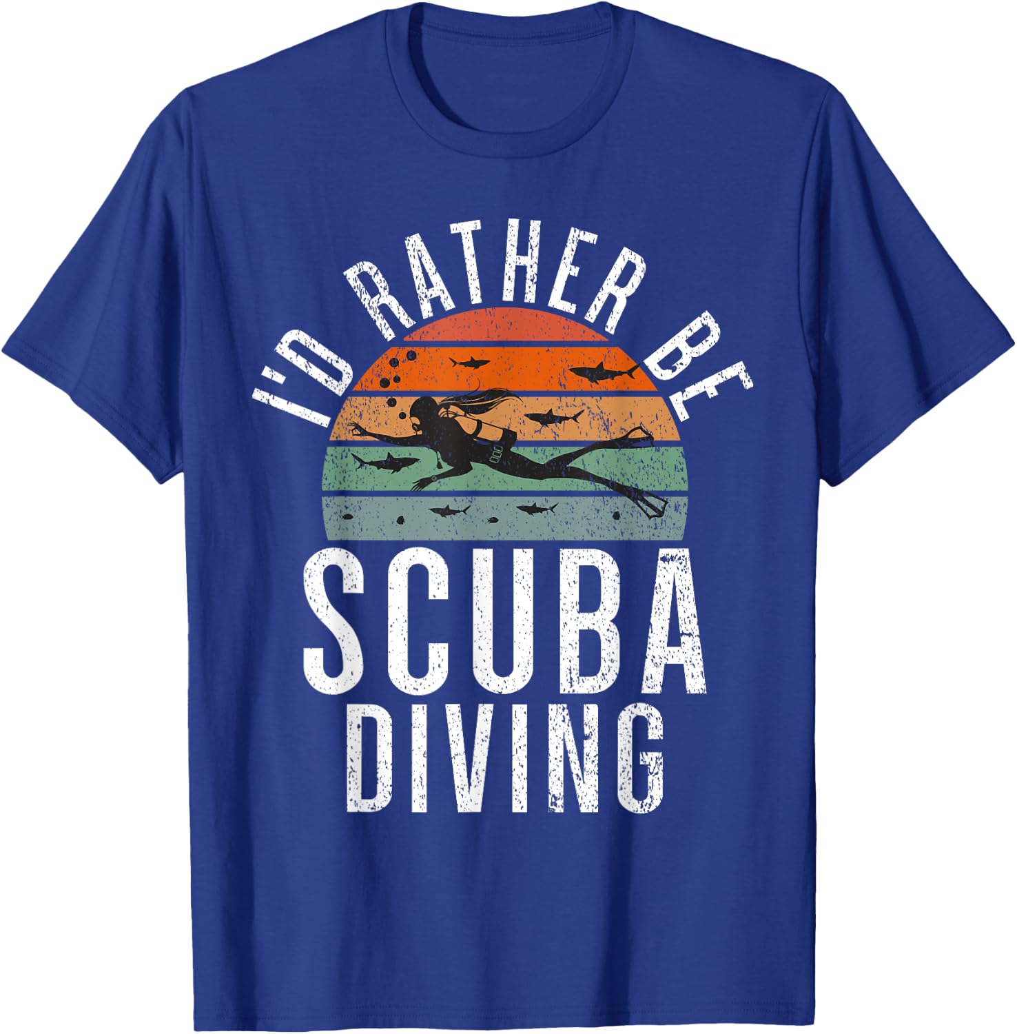 Id rather be Scuba Diving T-Shirt - T-Shirt | Royal