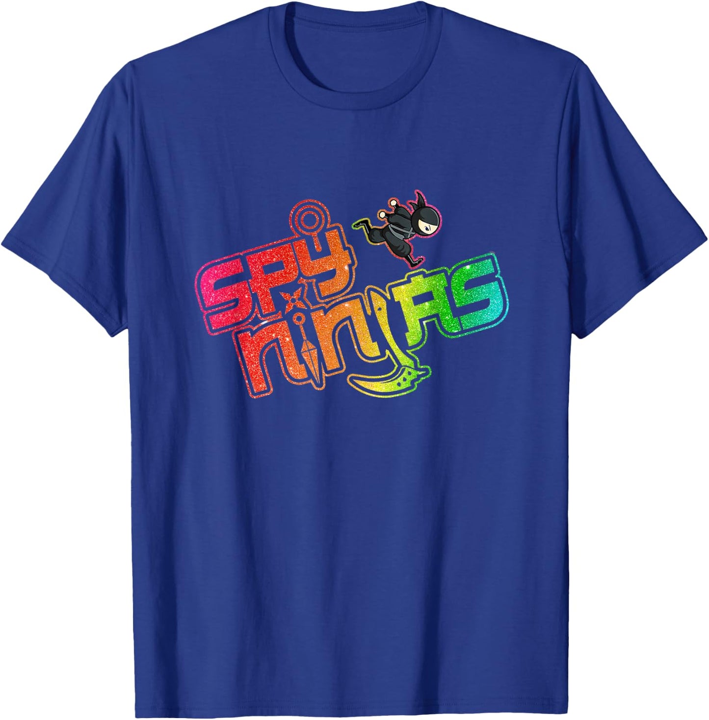 Ninja and Spy - Kids Birthday Ninja Boy Girl Kids T-Shirt - T-Shirt | Royal