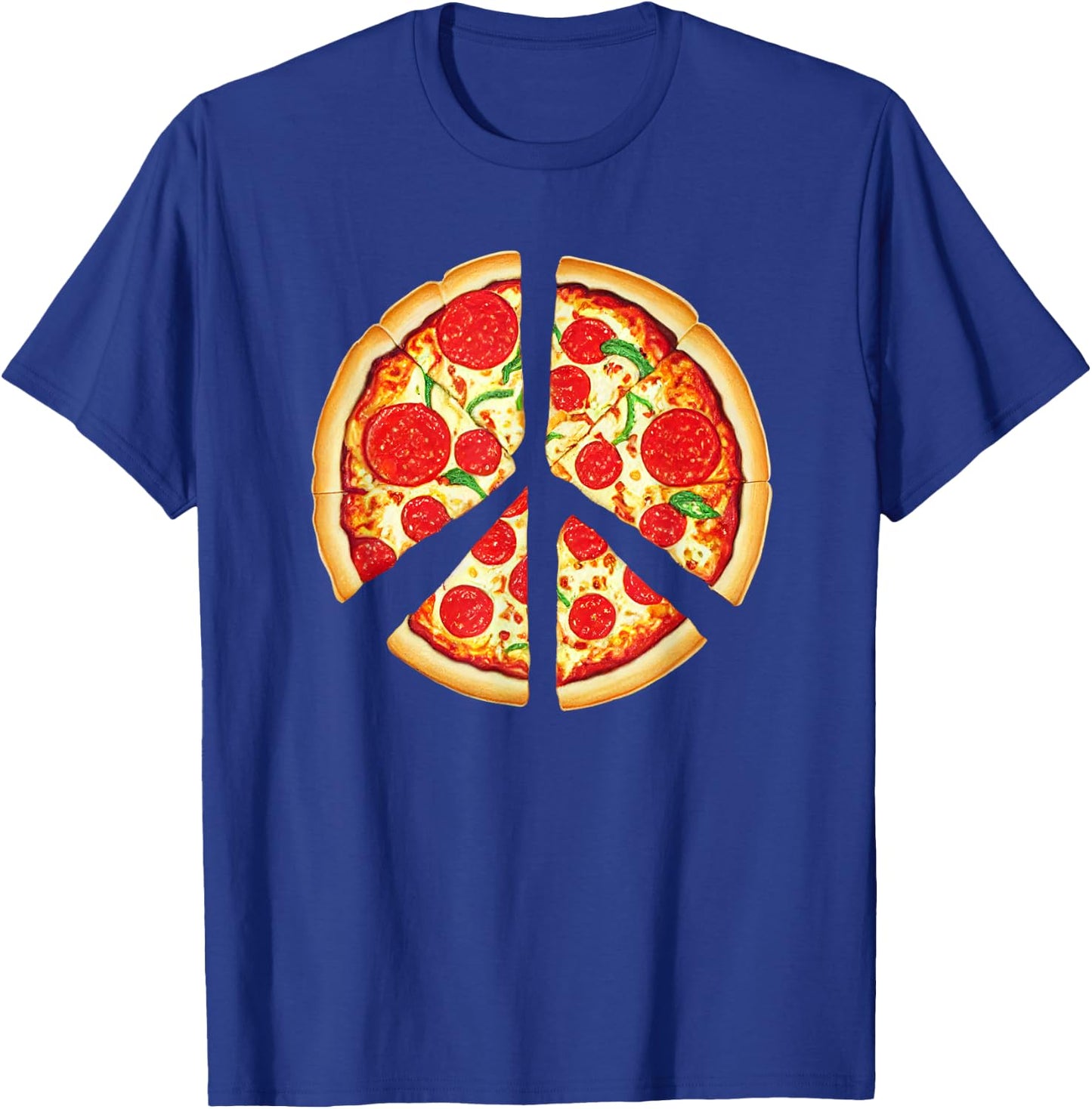 Peace Pizza T-Shirt - T-Shirt | Royal