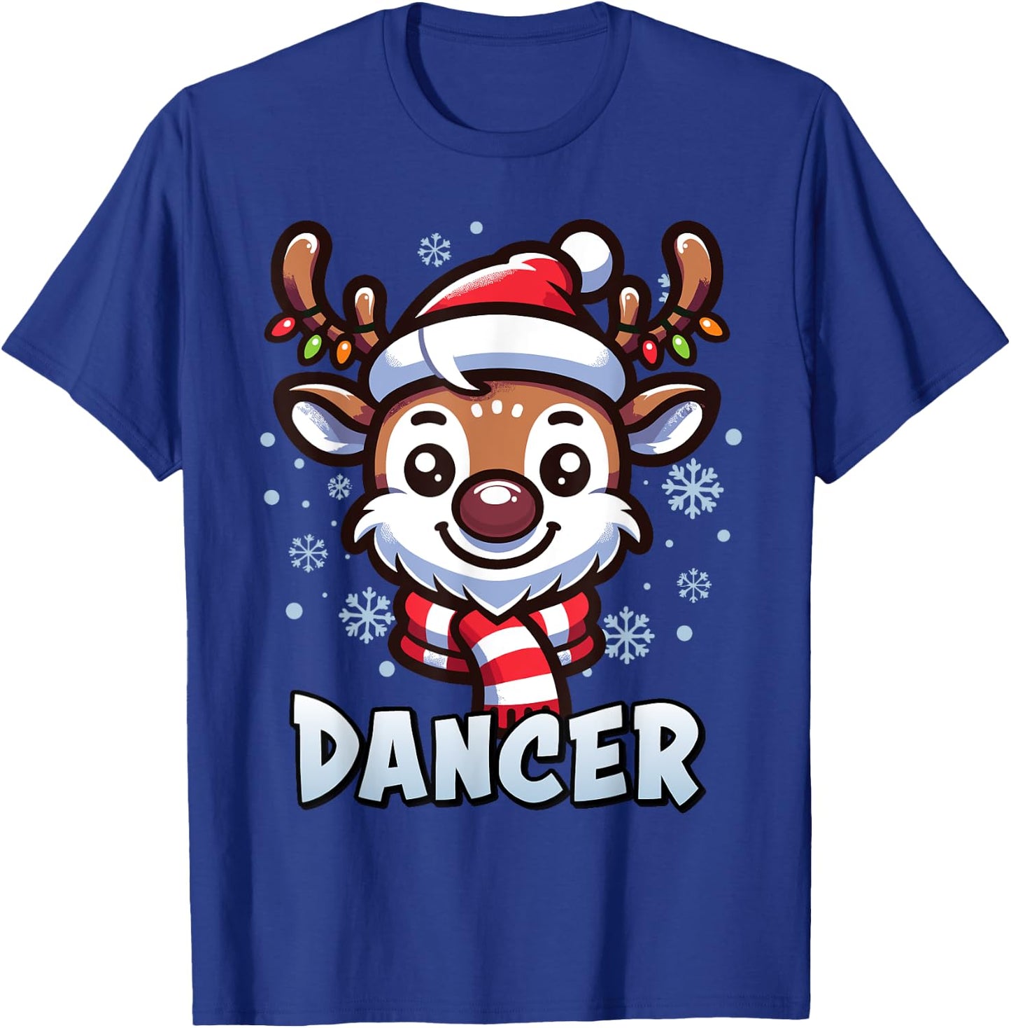 Santa’s Reindeer Dancer Xmas Group Costume T-Shirt - T-Shirt | Royal